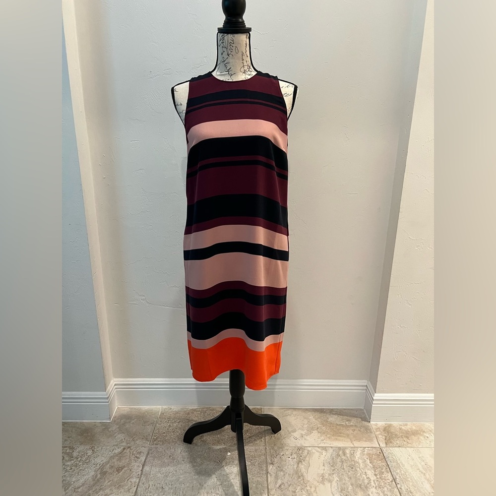 Ann Taylor Bold Stripe Shift Dress w/ Pockets | Size  Like New!